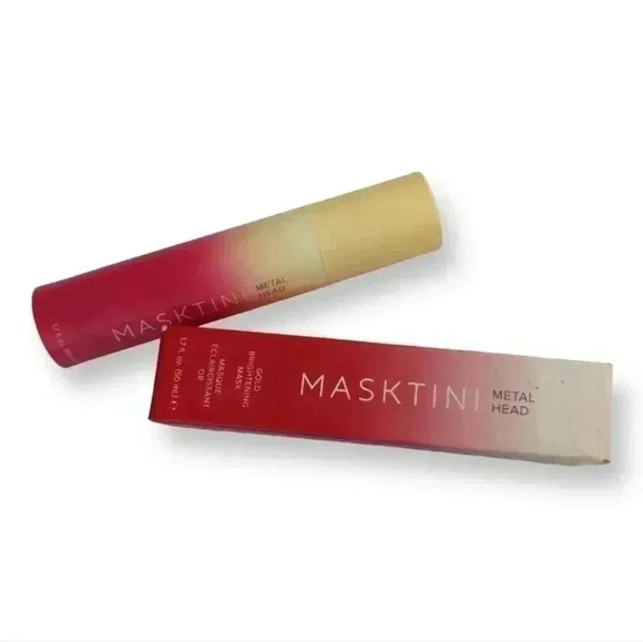 Masktini Metal Head Gold Brightening Mask, 1.7 oz - Vitamin C Face Mask - NIB - Picture 2 of 5